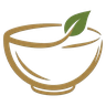 Logo de Bowlthy, un bowl con una hoja